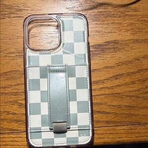 Checkered iPhone 14 Pro Max walli case